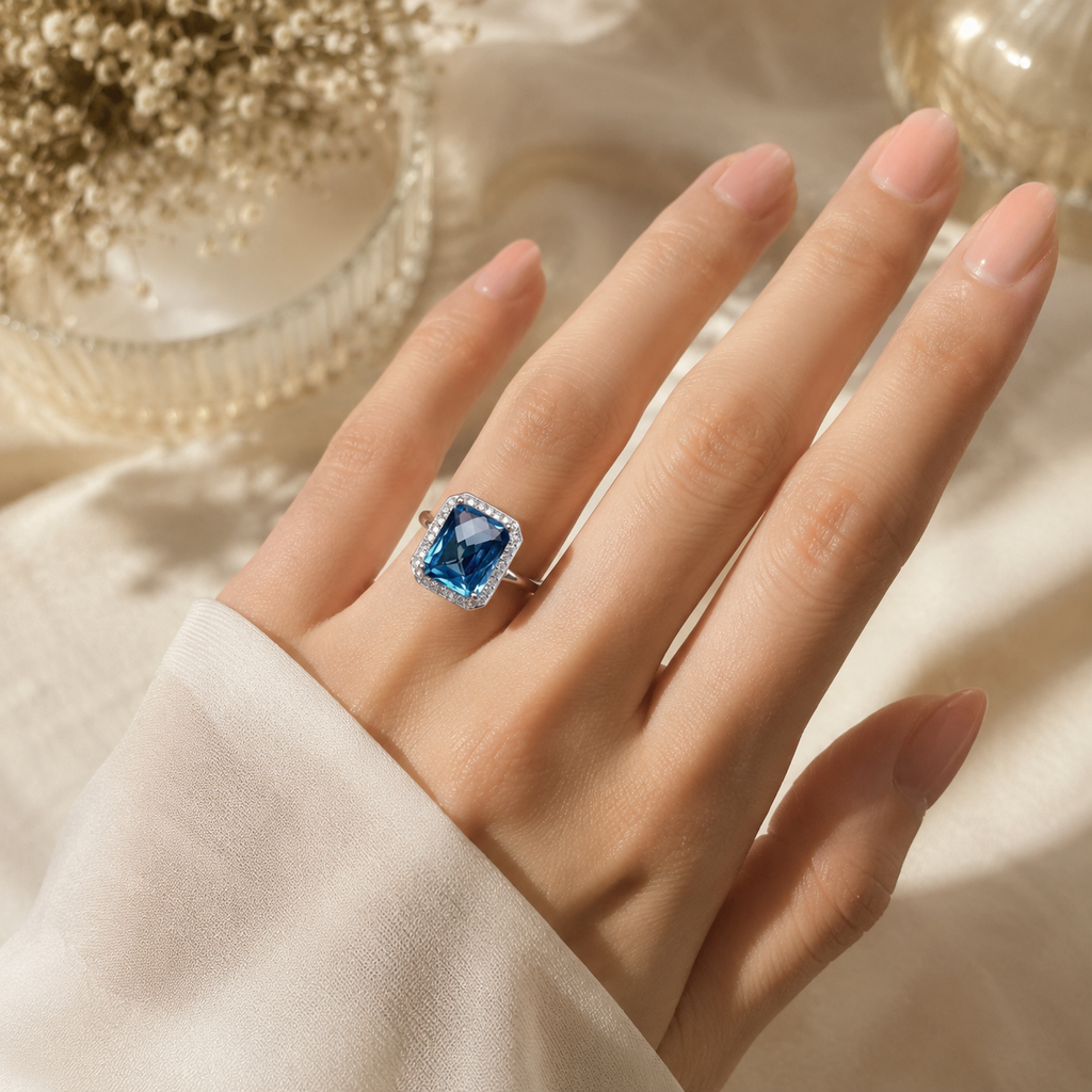 Midnight Sapphire AD Anti Tarnish Ring
