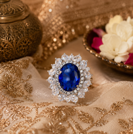 Imperial Blue AD Anti Tarnish Ring