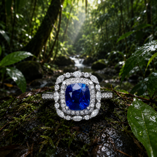 Midnight Oasis AD Anti Tarnish Ring
