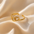 Twin Hearts Ring