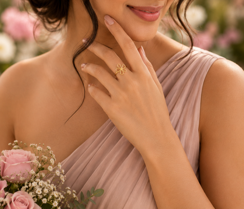 Blushing Flower Ring