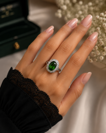The Emerald Queen AD Anti Tarnish Ring