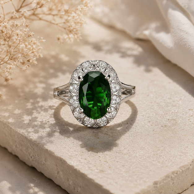 The Emerald Queen AD Anti Tarnish Ring