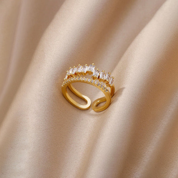 Crystal Cascade Ring