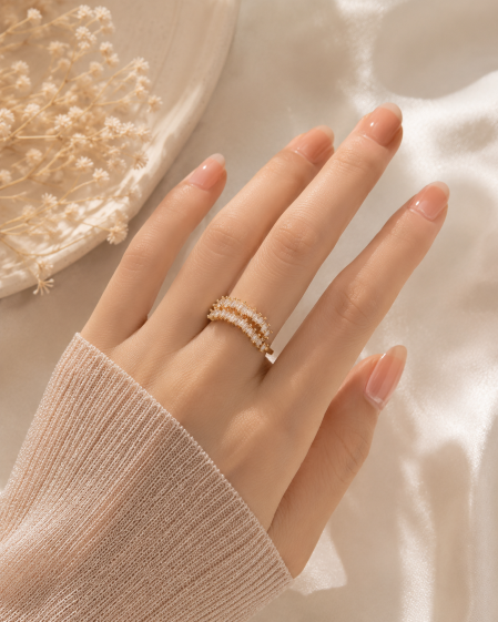 Crystal Crown Anti Tarnish Ring