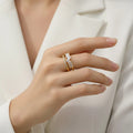 Crystal Cascade Ring