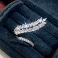 Silver Fern CZ Stone-Studded Anti Tarnish Ring