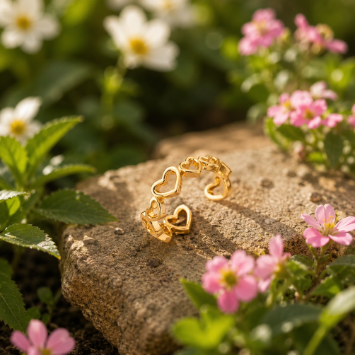 Forever Linked Hearts Ring