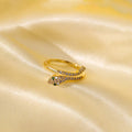 Emerald Serpent Ring