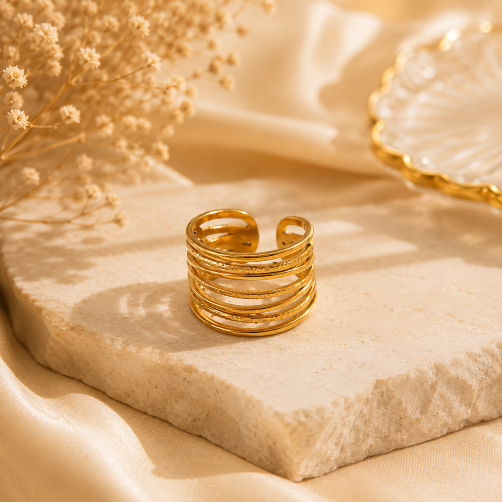 Golden Rhythm Ring