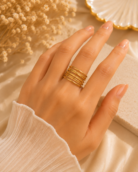 Golden Rhythm Ring