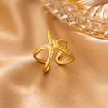 Golden Starfish Ring