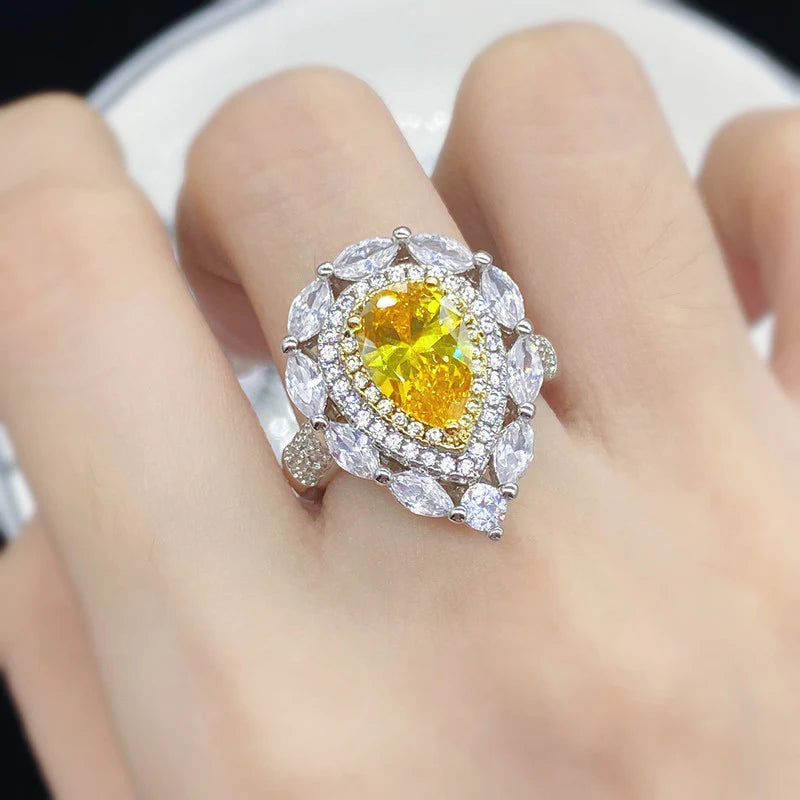 Queen Sunstone AD Anti Tarnish Ring