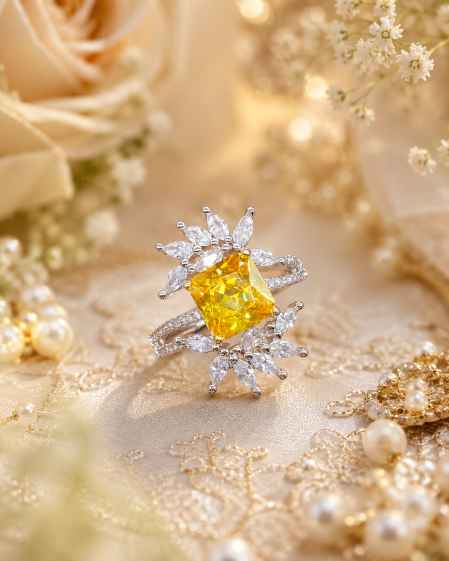 Sunlit Petals AD Anti Tarnish Ring